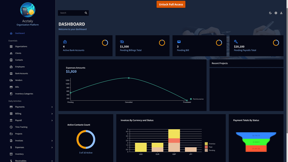 Acctaly - Accounting management platform