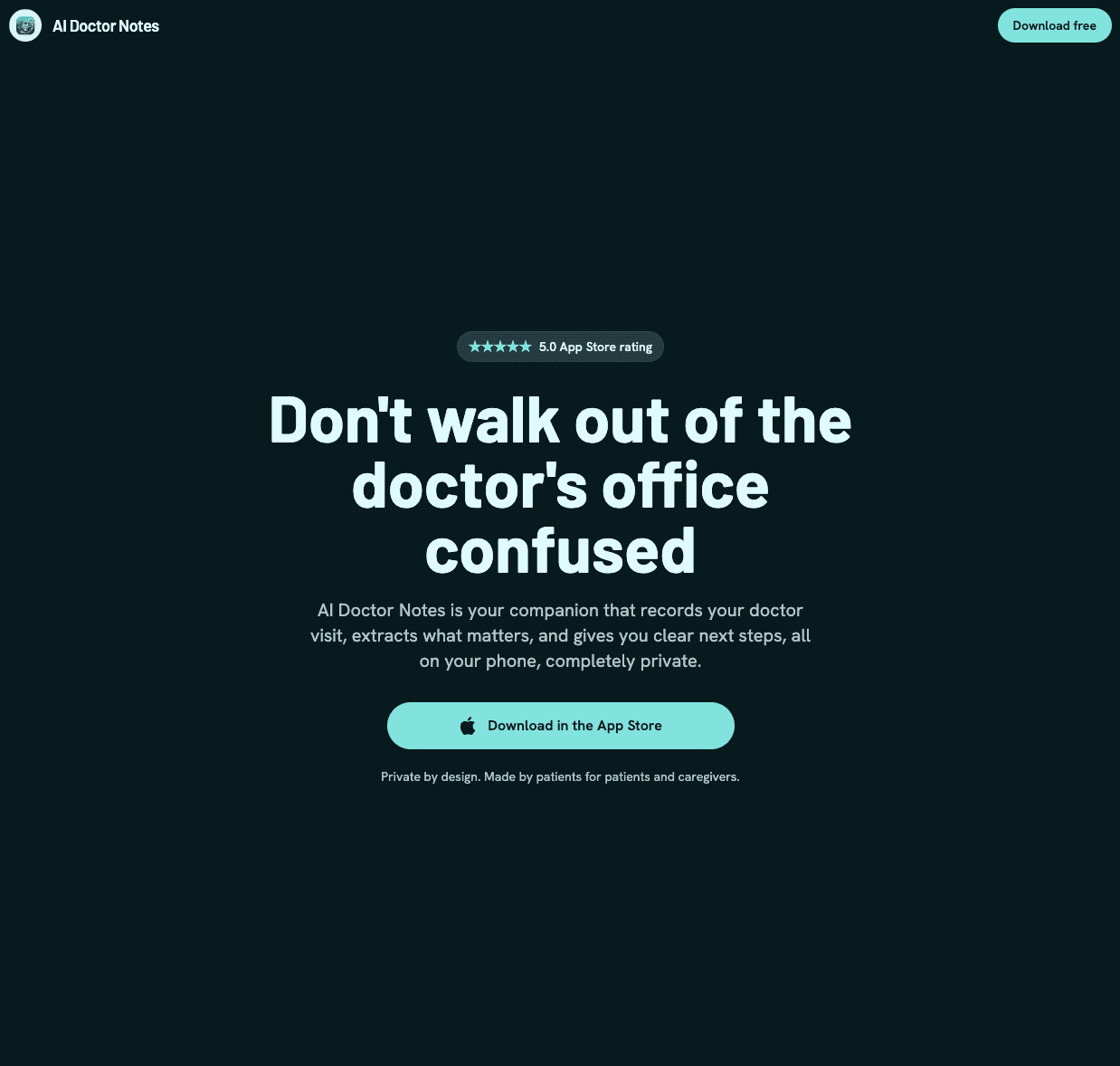 AI Doctor Notes - Clear doctor visit summaries