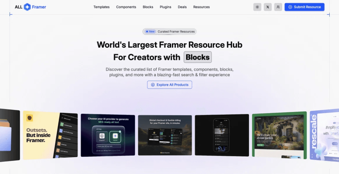 All Framer - Directory, Design, Technology