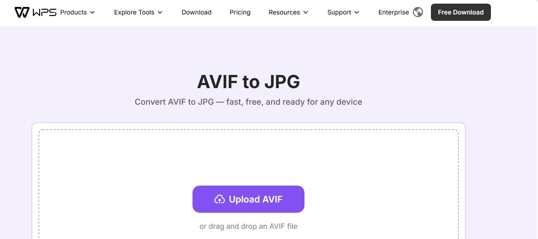 AVIF to JPG - Free AVIF to JPG Converter