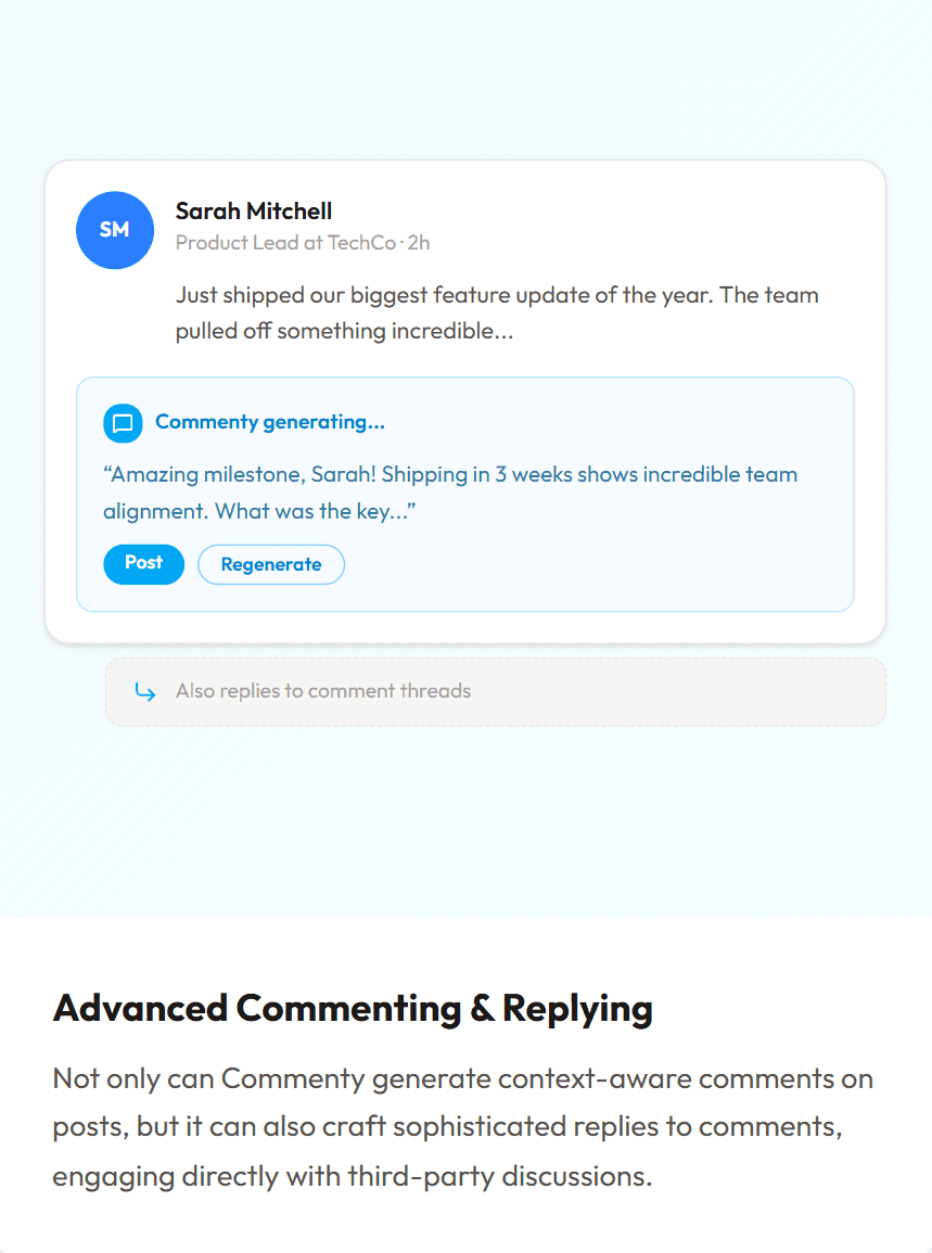 commenty - Turn Every LinkedIn Comment