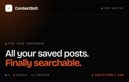 ContextBolt Bookmarks - Bookmarks Claude can search
