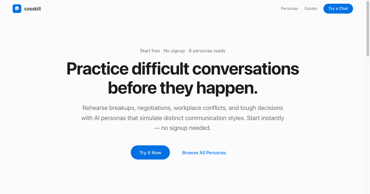 cosskill - Practice conversations