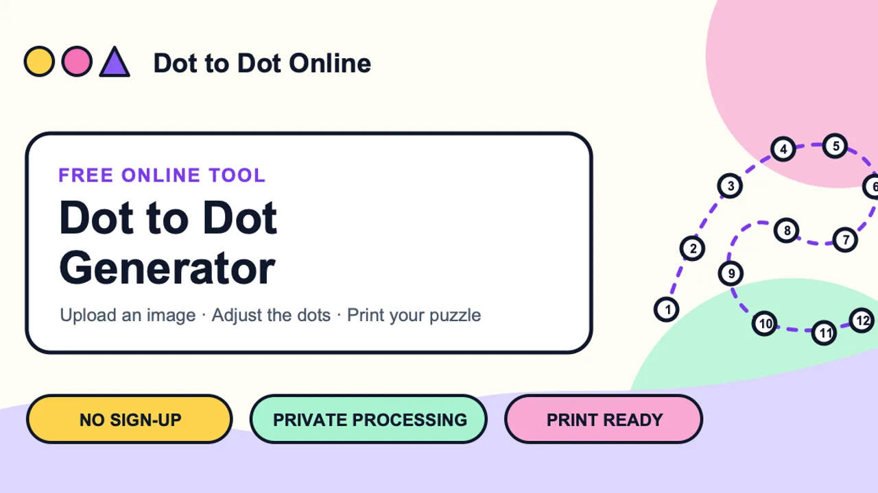 Dot to Dot Online - Play, print, or create connect