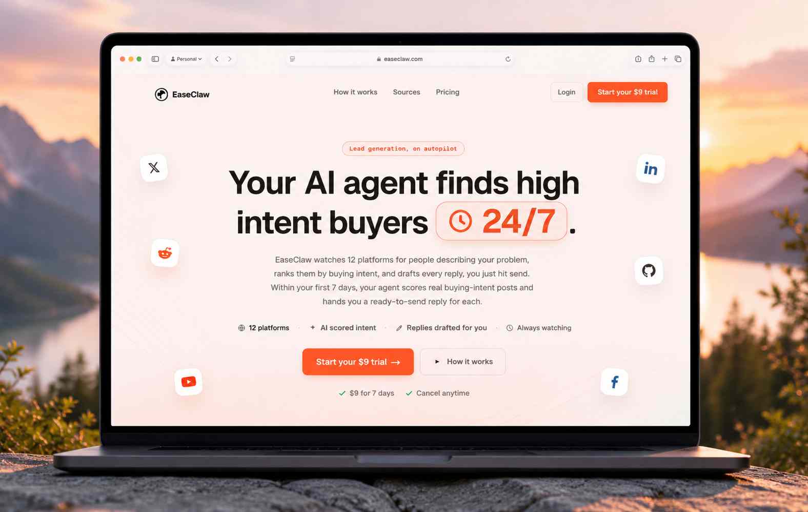 EaseClaw - AI finds buyers, drafts reply