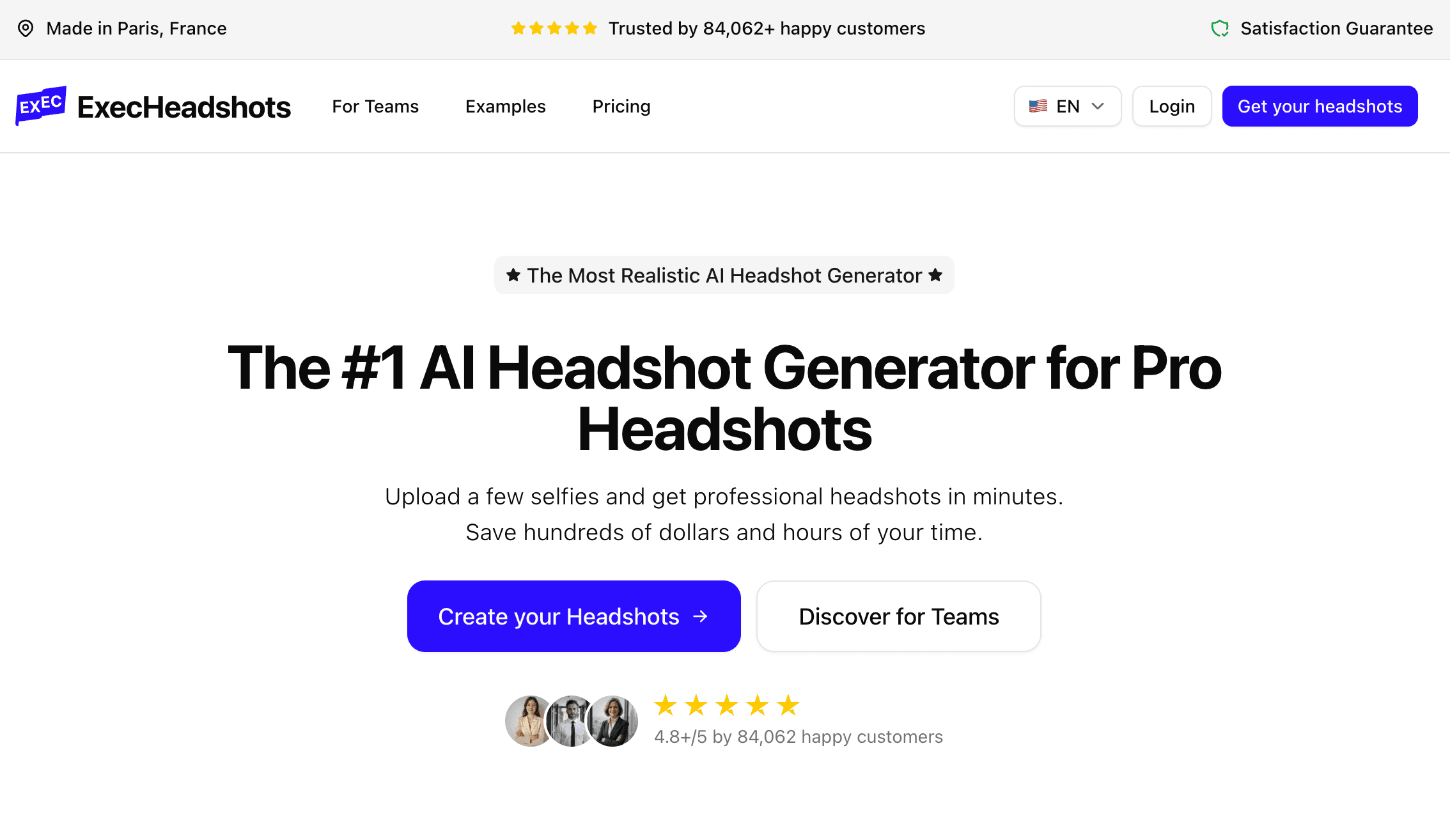 ExecHeadshots - AI Headshot Generator
