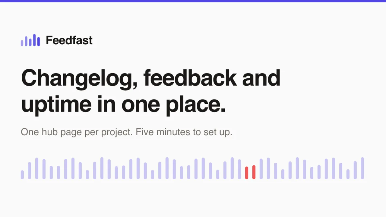 FeedFast - Changelog, feedback and uptime