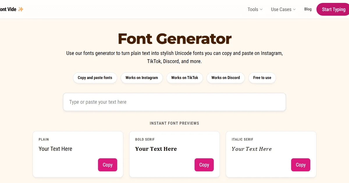 Font generator