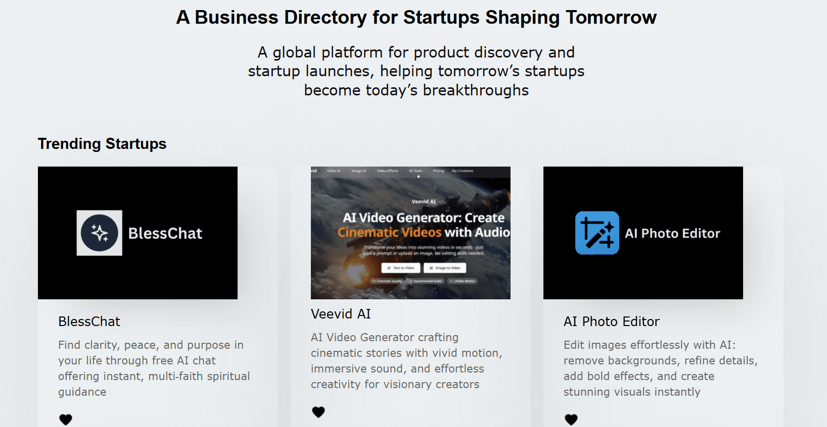 Foundigy - Product Discovery Platform