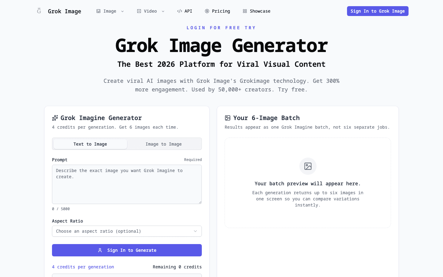 grokimage - Viral AI images in seconds