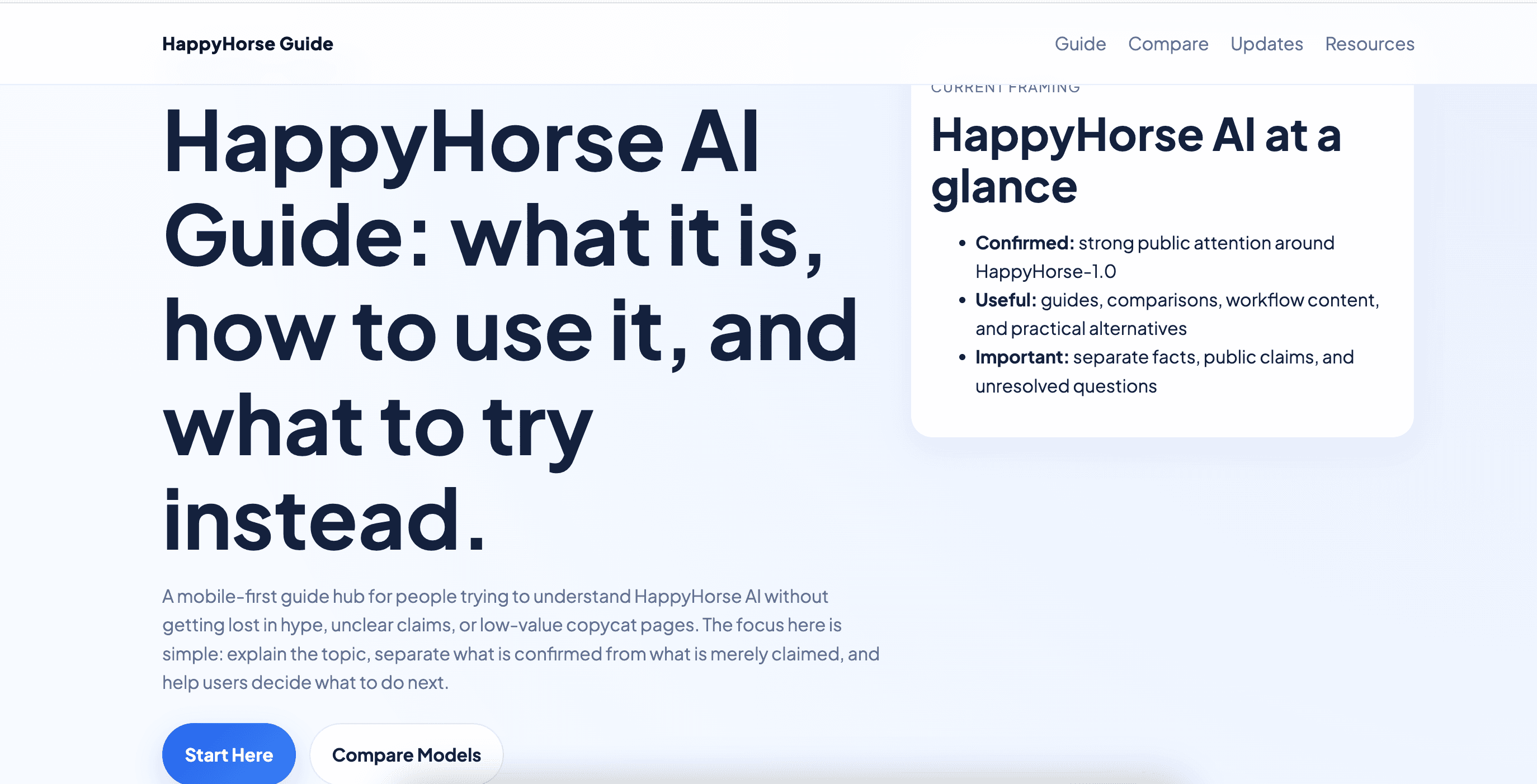 happy horse guide - Guide to HappyHorse AI