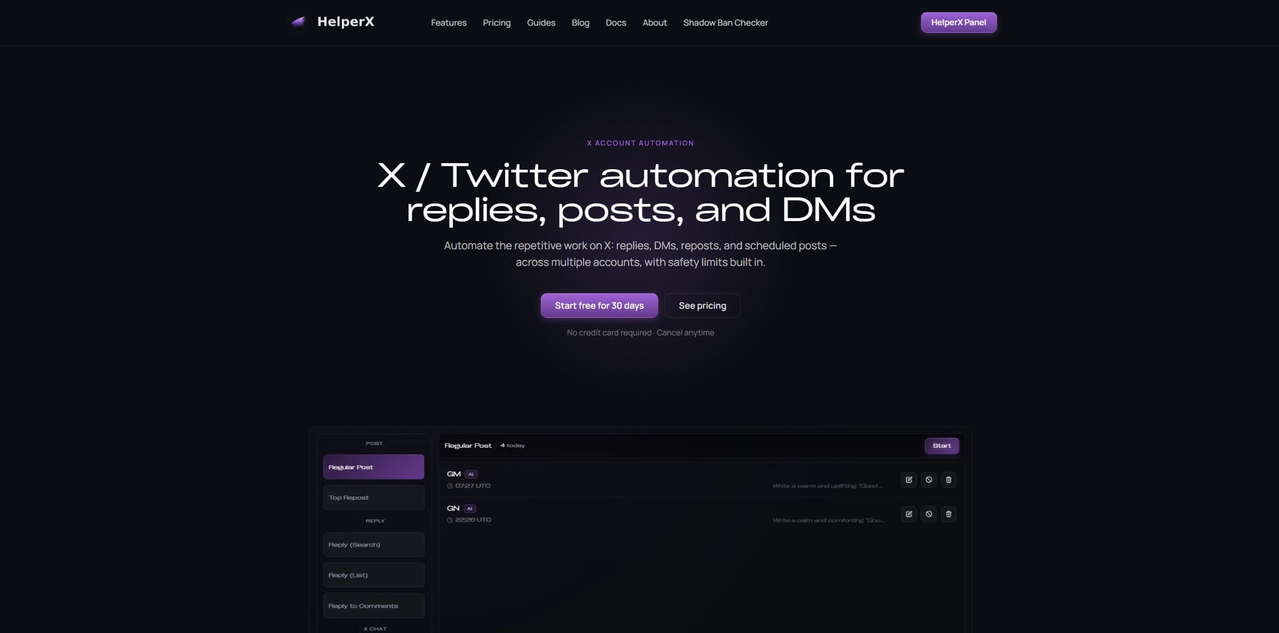 HelperX - X/Twitter Automation