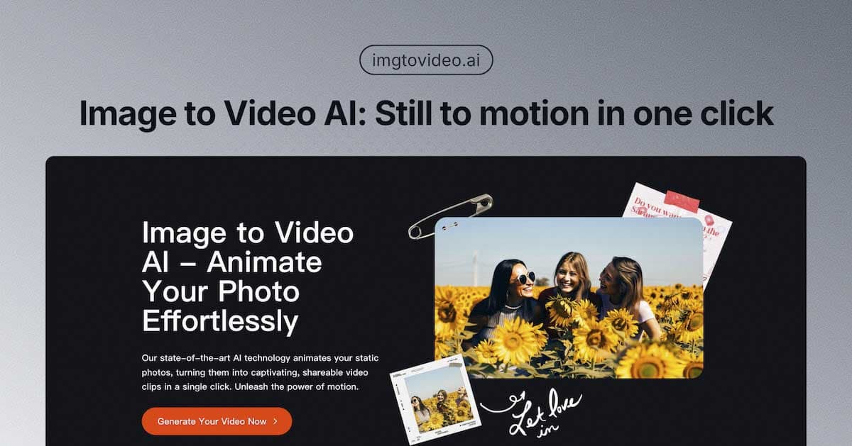 Image to Video AI - Bring photos to life with AI