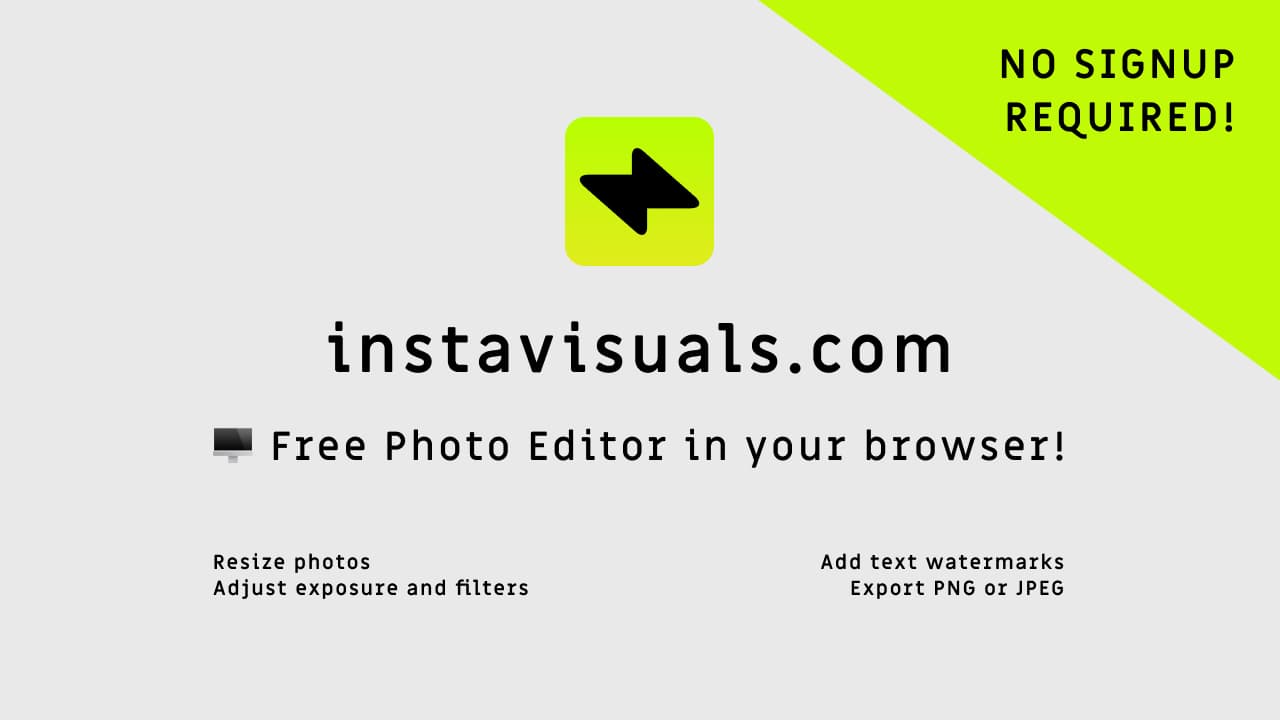 instavisuals - Free Browser Photo Editor!