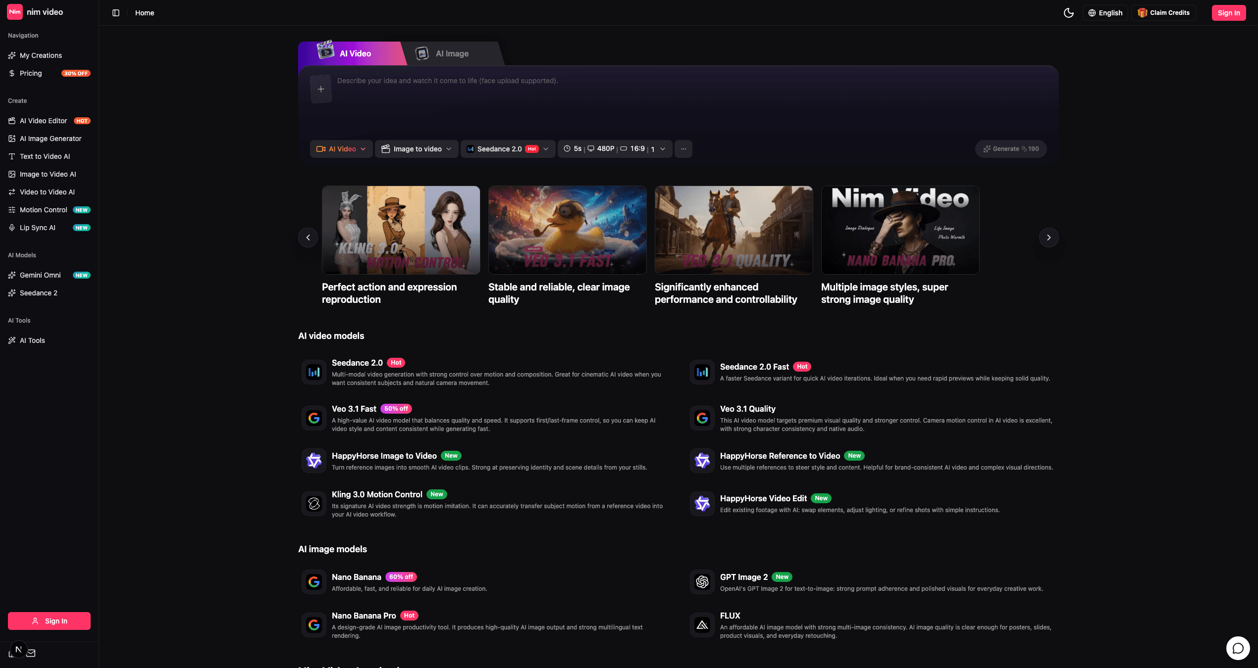 nim video - AI Video for Creators