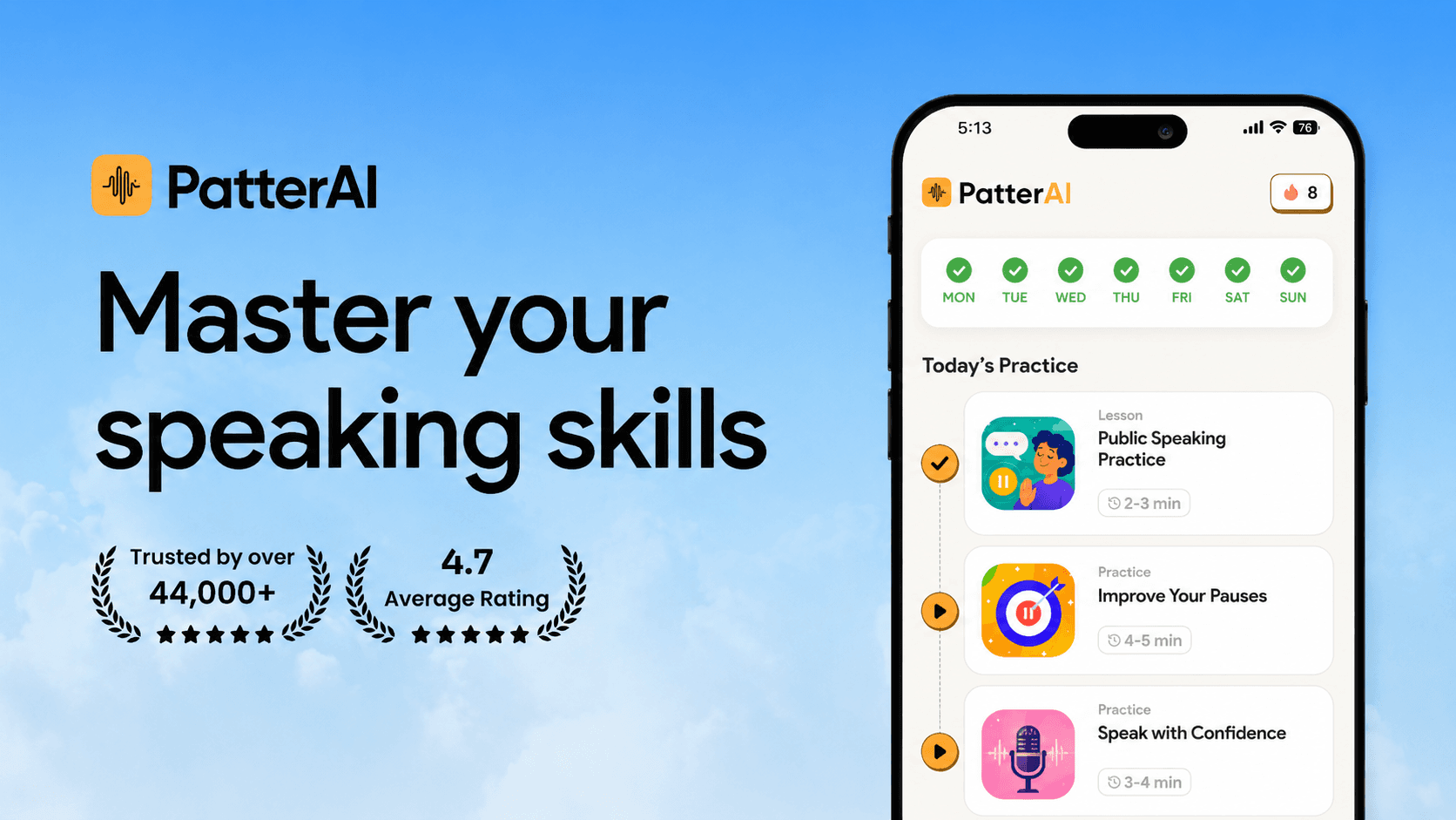 PatterAI - Master your Speaking Skills
