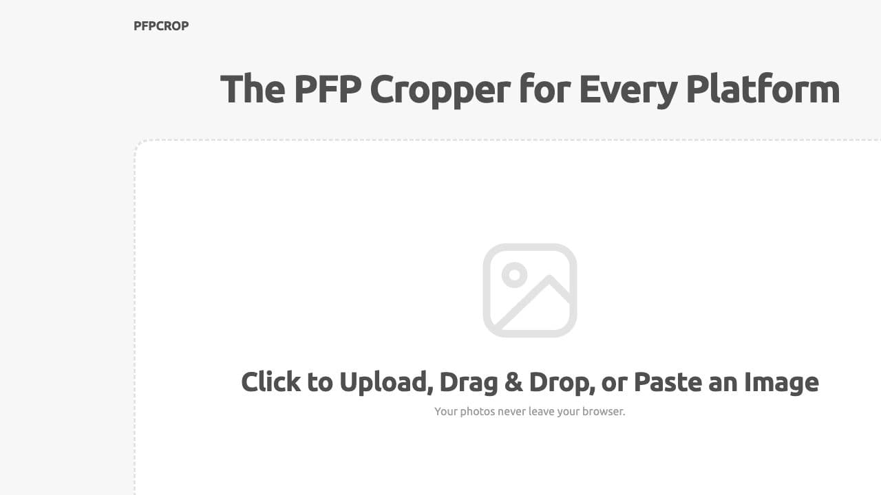 PFP Cropper - Free profile picture cropper