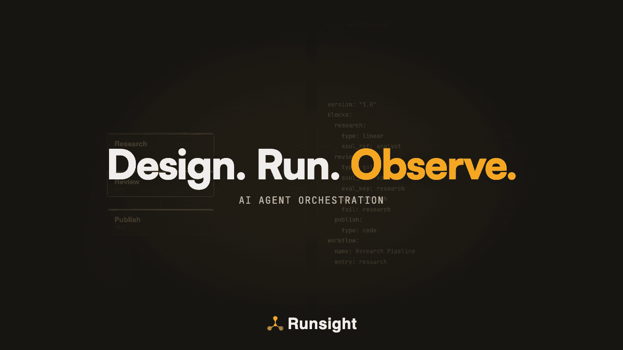 Runsight - AI agent workflows as code
