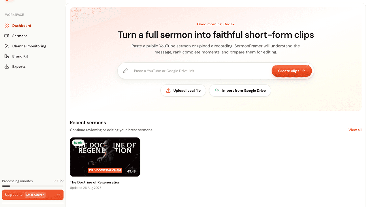 SermonFramer - Transform sermons into viral