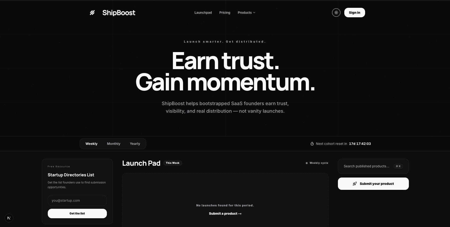 ShipBoost - Launch smarter.