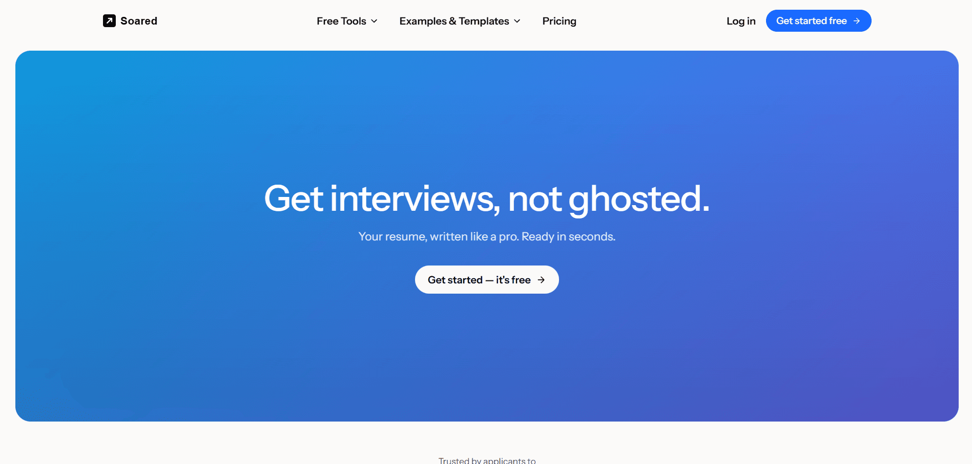 SoaredAI - Get interviews, not ghosted.