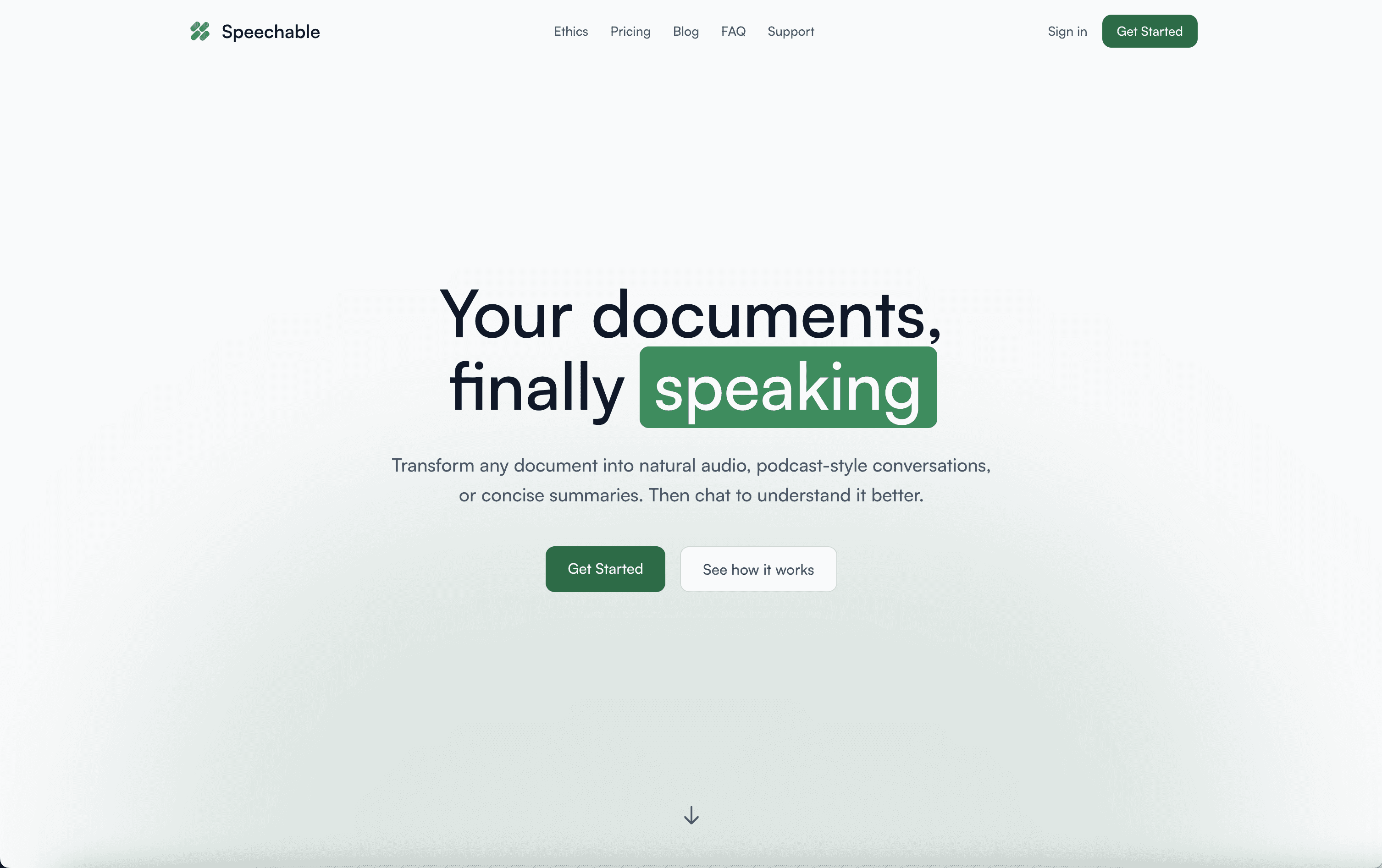 Speechable - Your documents, now speaking