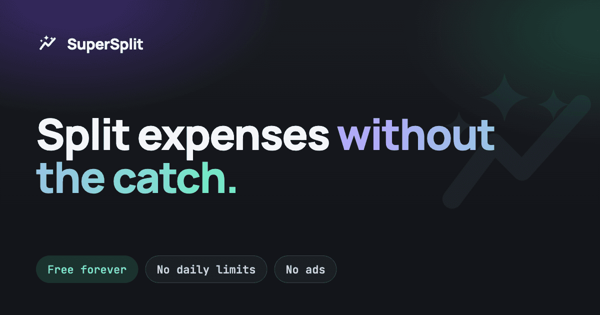 SuperSplit - Group expenses, settled smart