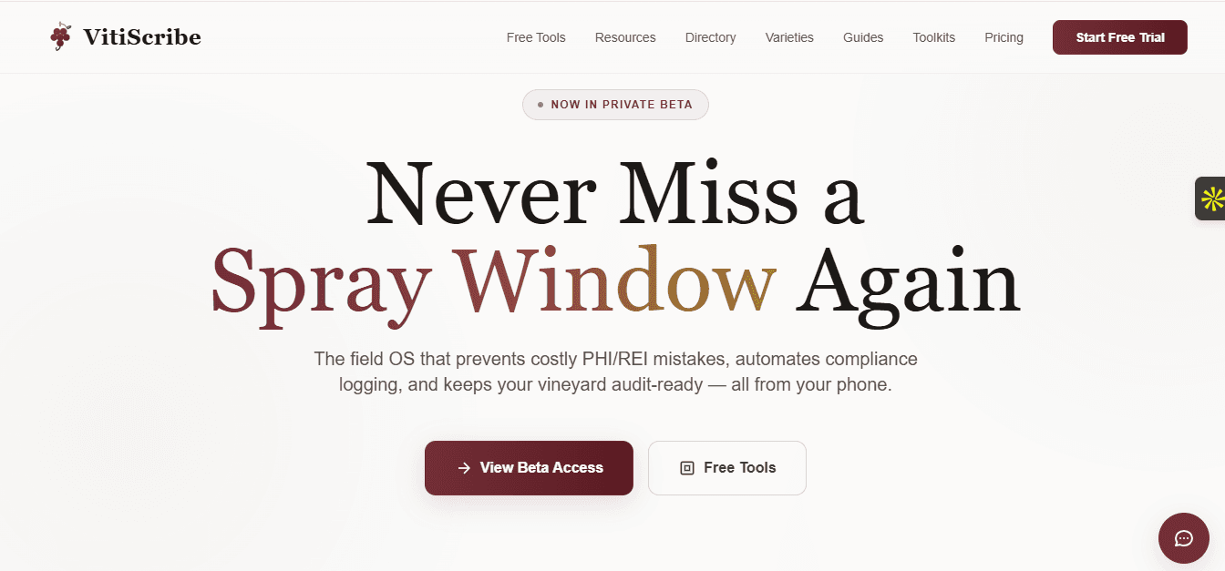 VitiScribe - Smart vineyard operations