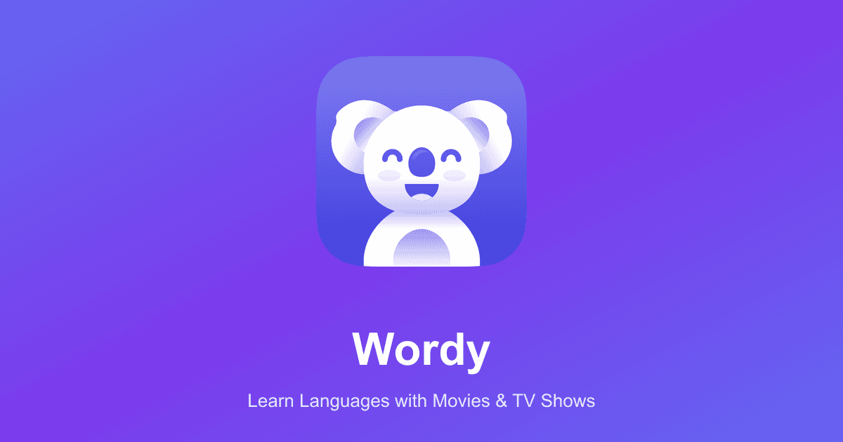 Wordy - Learn languages via movies