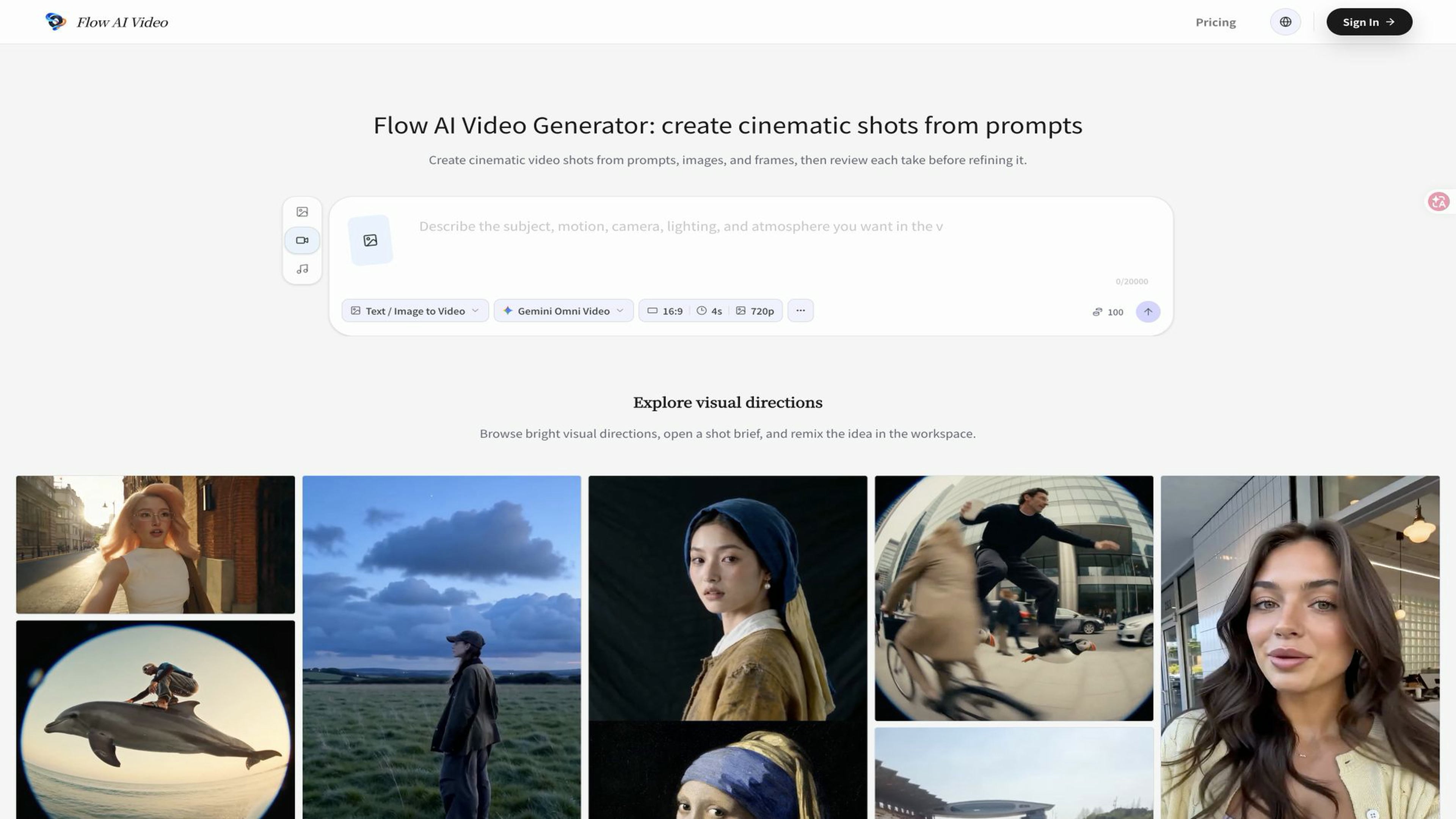 Flow AI Video Generator
