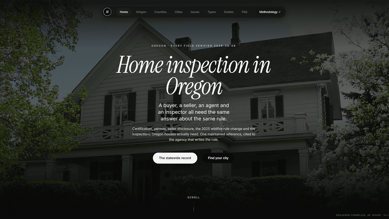 Oregon Home Inspection Guide