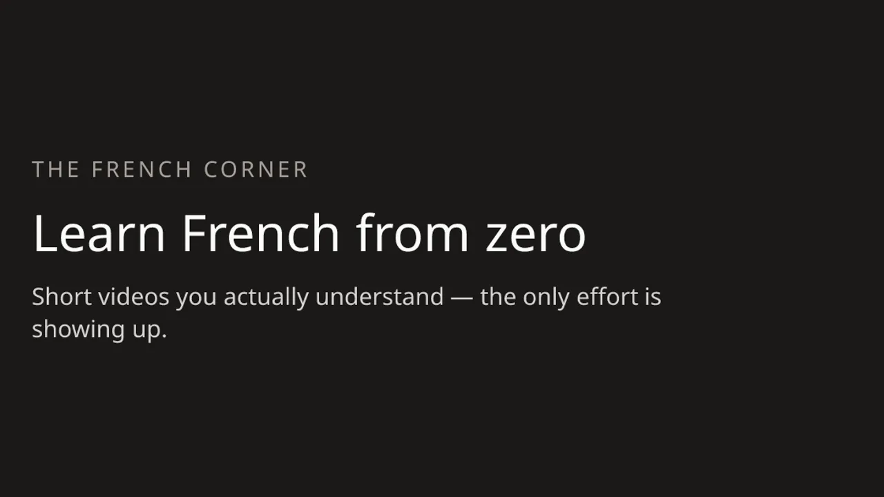 The French Corner