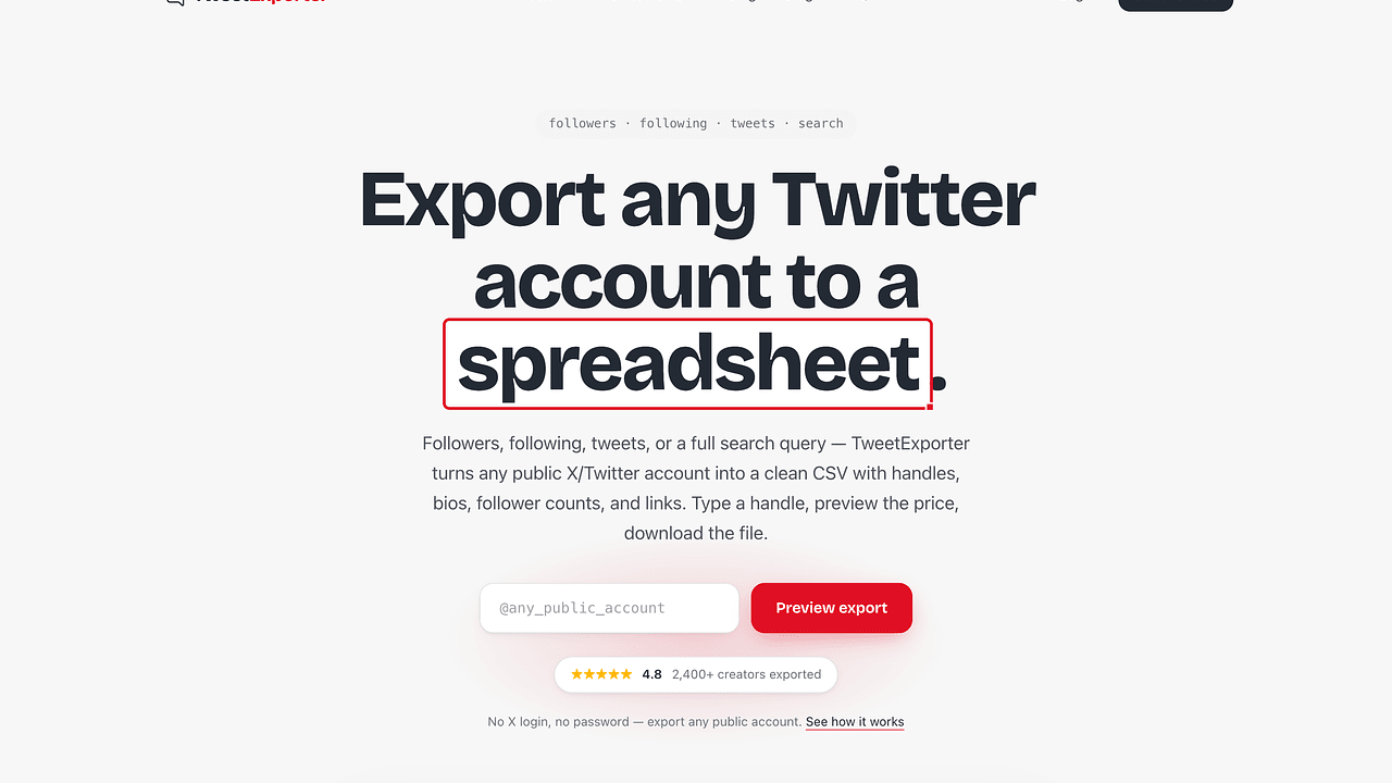 TweetExporter