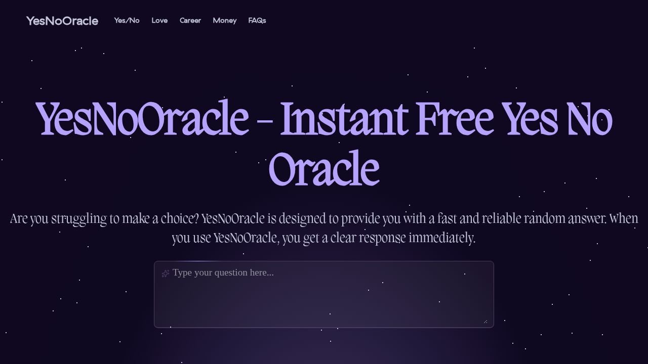 Yes No Oracle