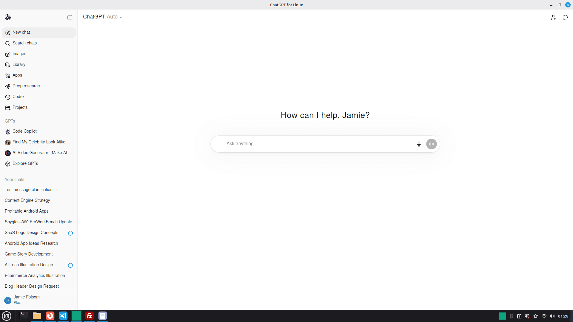 OpenChat for Linux - OpenAi chat by Snippetsupply.com - ChatGPT on Linux long chats
