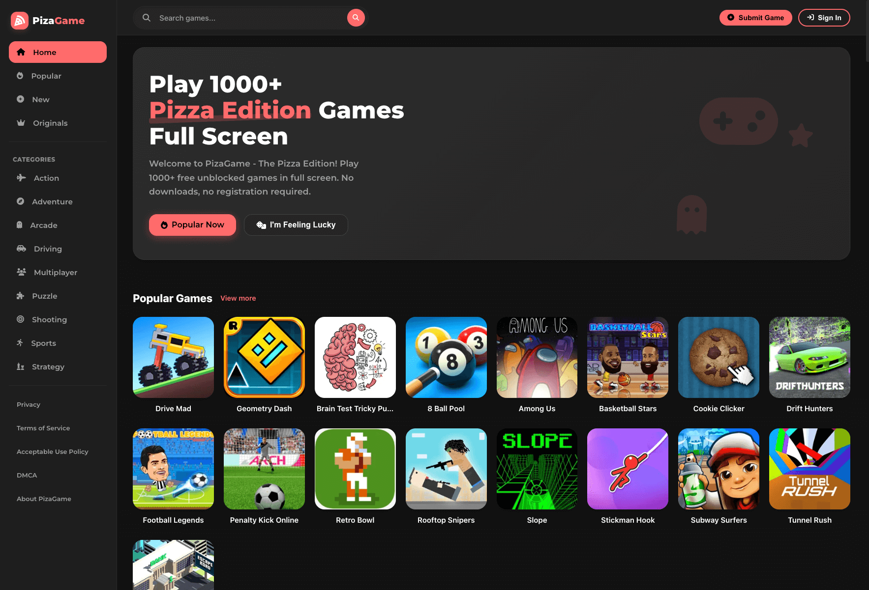 PizaGame - Pizza Edition Unblocked Games - Free Pizza Edition games