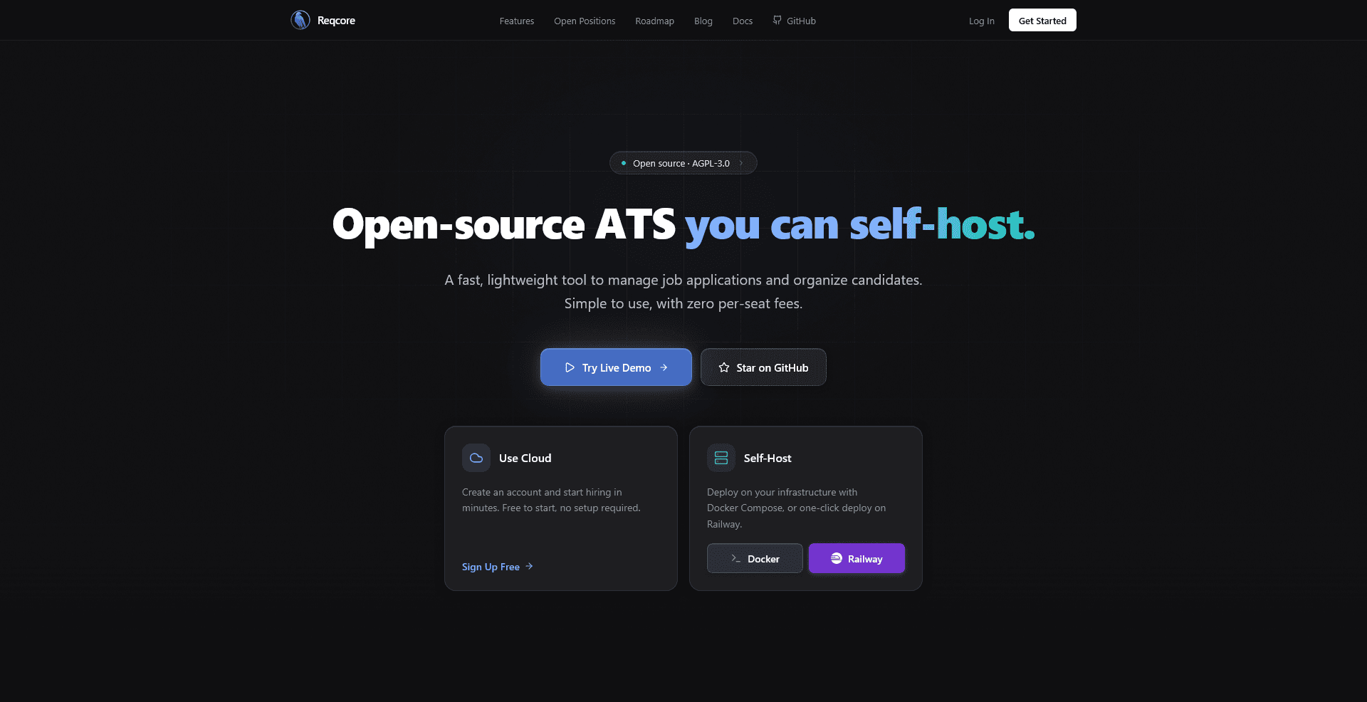 Reqcore - The open-source ATS