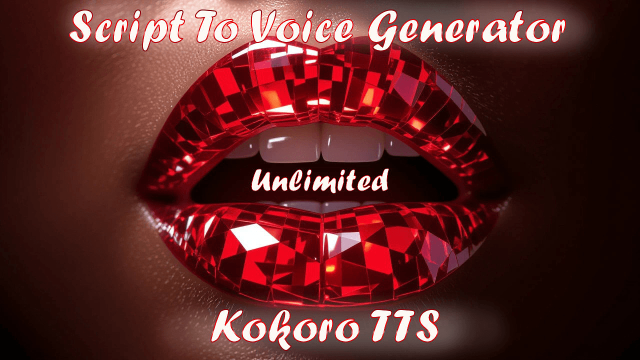Script to Voice Generator - Kokoro TTS - Turn scripts into voiced