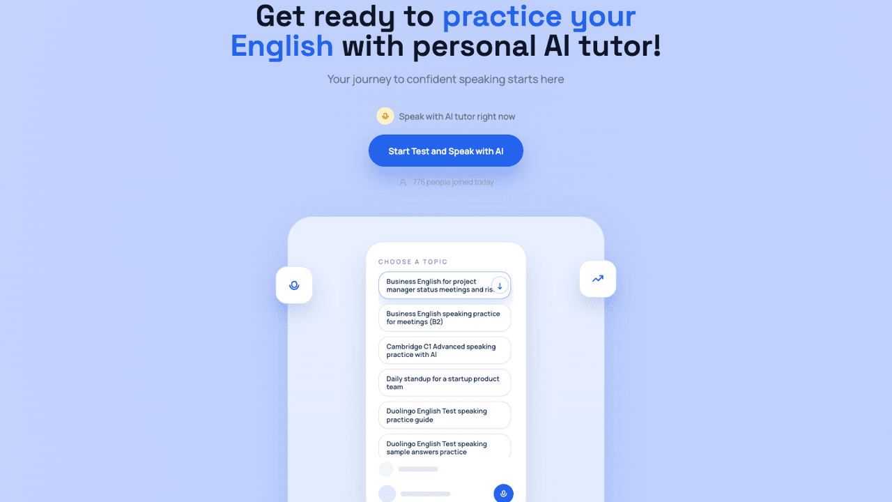 Elispeak - Speak English with AI