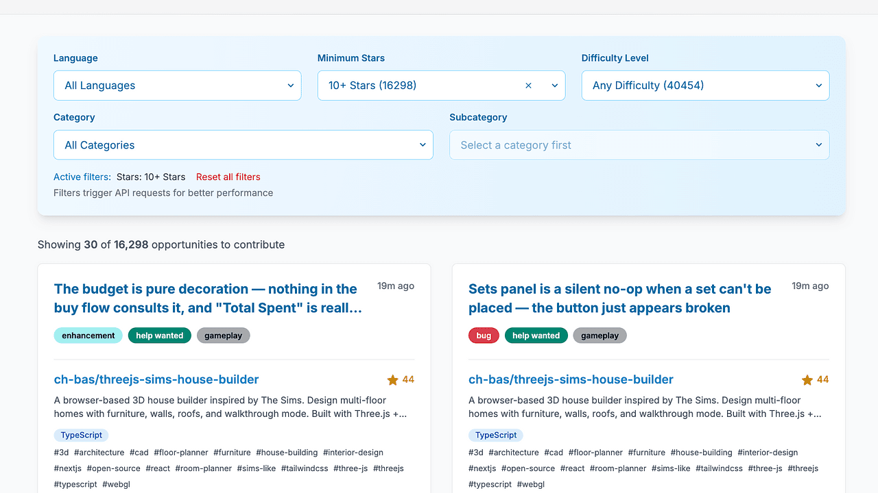Help Wanted - Discover open-source issues