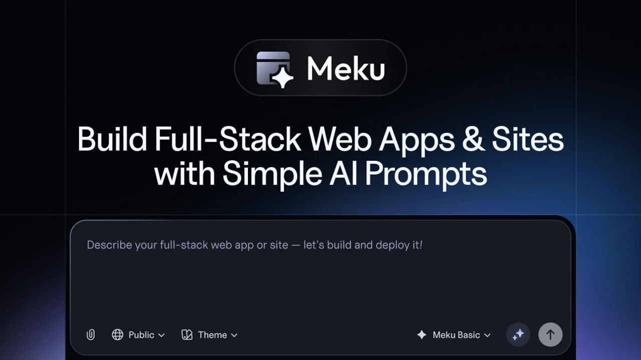 Meku - Free AI Web App and Website Builder