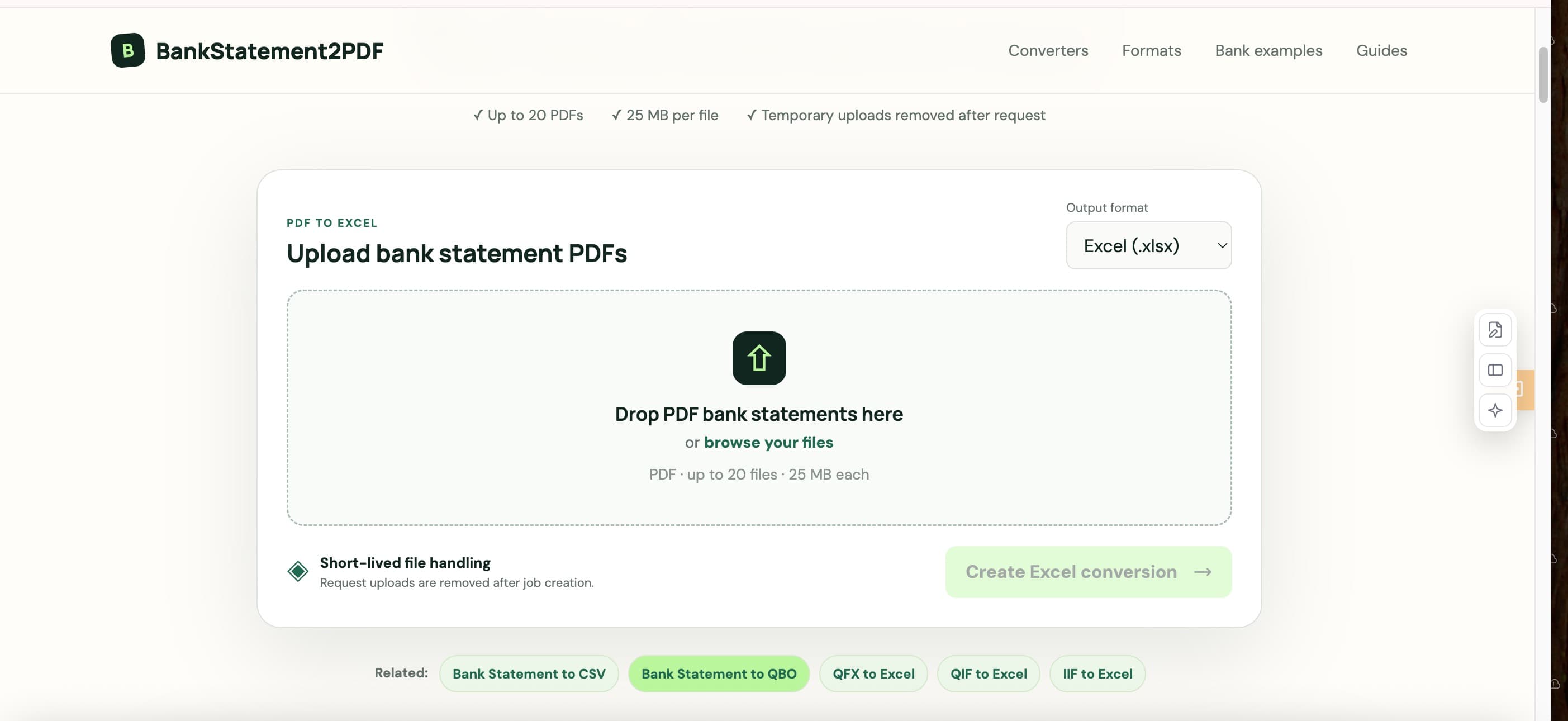 BankStatement2PDF - Convert bank statements to Exc