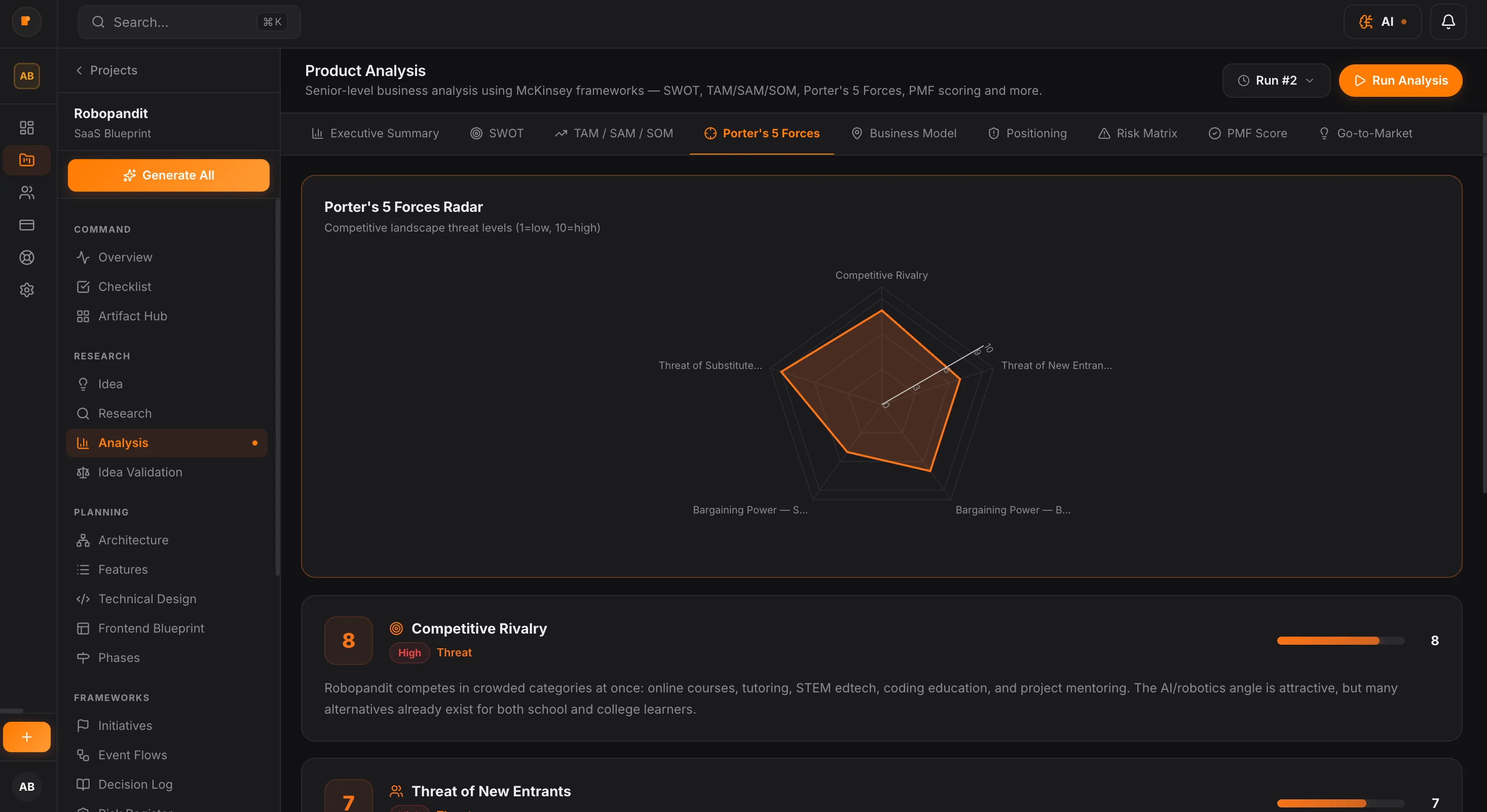PlanMySaaS - Create a deep, production-ready blueprint for your SaaS before writing code—so you build the right product, the right way.