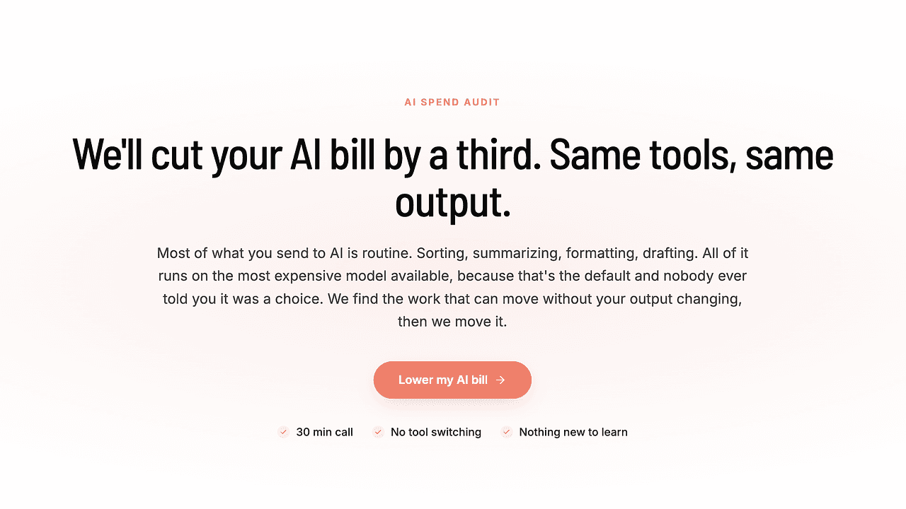 Femail - Cut AI costs by a third, same