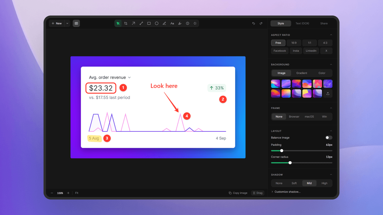 Lumshot - Capture, annotate, record, and share visuals faster