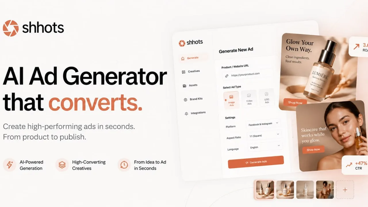 Shhots AI - Prompt-less AI Ads Generator