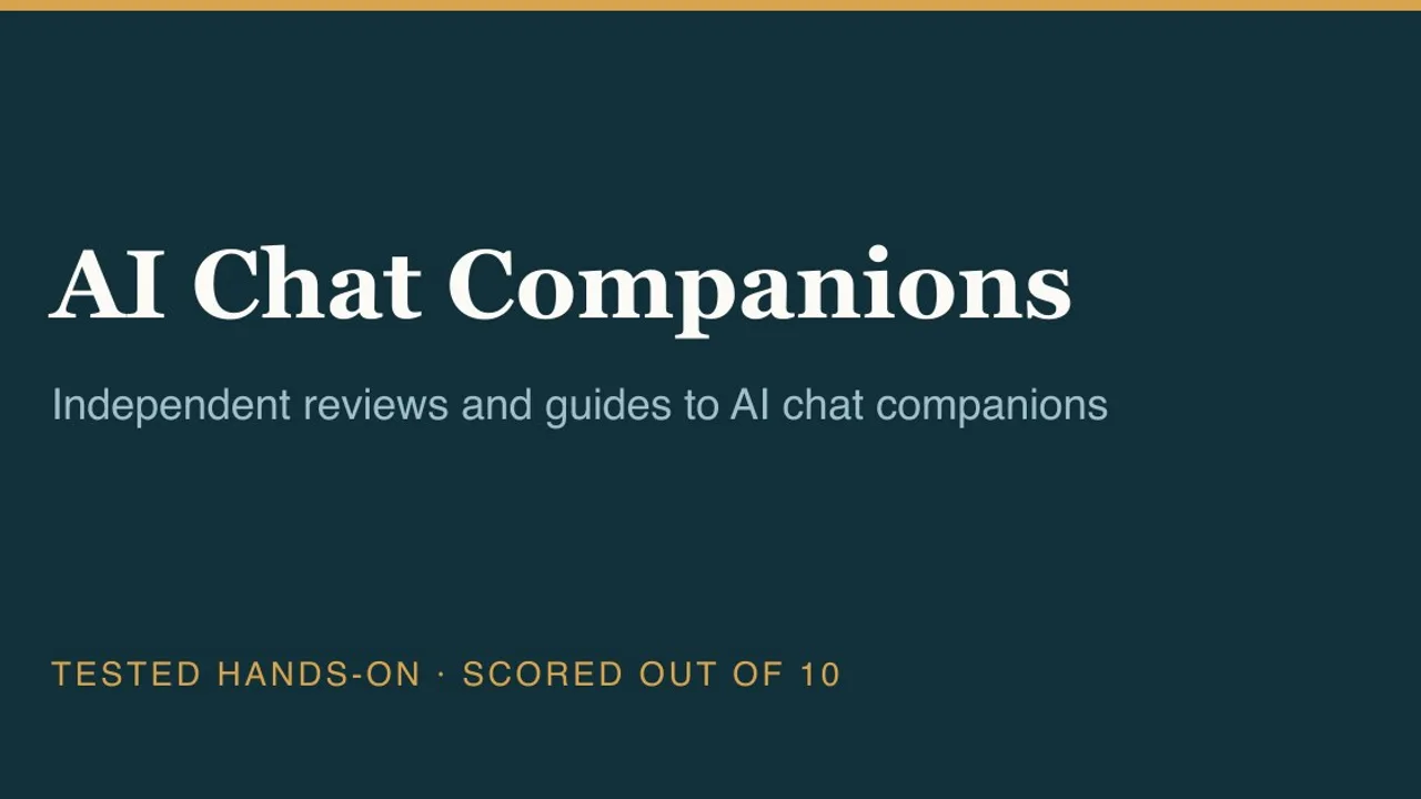 AI Chat Companions - Independent hands-on reviews of AI companion apps that test what actually works and who each one is for.