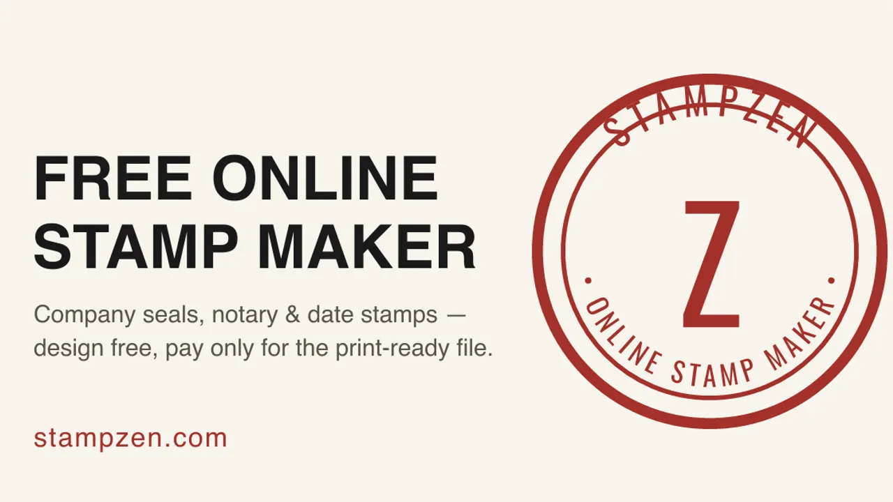 StampZen - Design custom stamps and seals in your browser