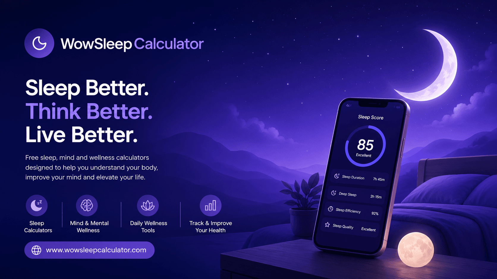 wowsleepcalculator - Sleep Better, Live Better