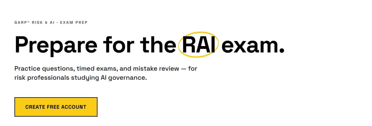 RAI Prep - Practice exams for the GARP Risk and AI certificate